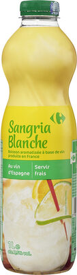 Foto de Sangria Blanche Boisson aromatisée à l'extrait d'agrumes, produite en France - Au vin d'Espagne