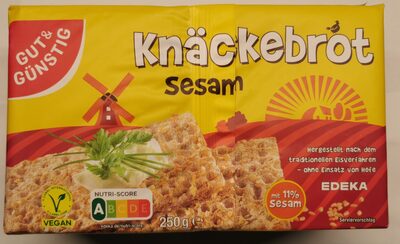 Foto de Roggenvollkorn-Knäckebrot mit Sesamsamen