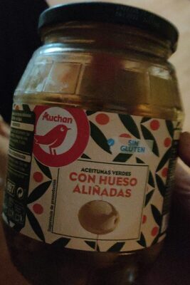 Foto de Aceitunas verdes con hueso aliñadas