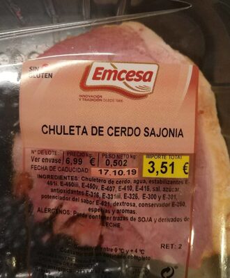 Foto de Chuleta cerdo sajonia