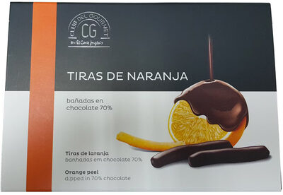 Foto de Tiras de naranja bañadas en chocolate
