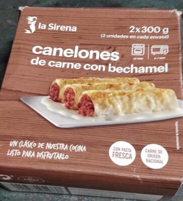 Foto de Canelones de carne con bechamel