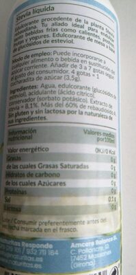 Foto de Stevia líquida