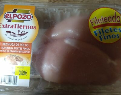 Foto de Pechuga de pollo marinada filetes finos