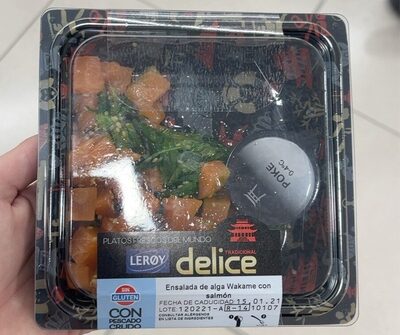 Foto de Ensalada alga wakame con salmon