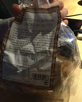 Foto de Bizcocho baño de cacao sin gluten