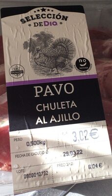 Foto de Chuletas de pavo al ajillo