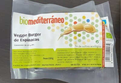Foto de Veggie burger de espinacas