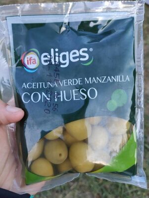 Foto de Aceituna verde manzanilla con hueso