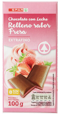 Foto de Chocolate con leche relleno sabor fresa