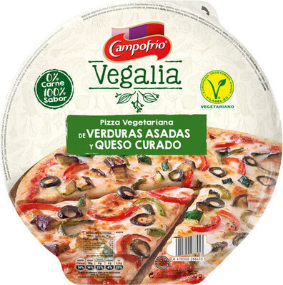 Foto de Vegalia, pizza vegetariana de verduras asadas y queso curado