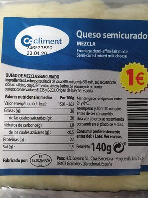 Foto de Queso semicurado mezcla