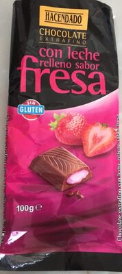 Foto de Chocolate con leche relleno sabor fresa
