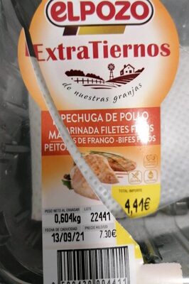 Foto de Extratiernos Pechuga de pollo marinada filetes finos