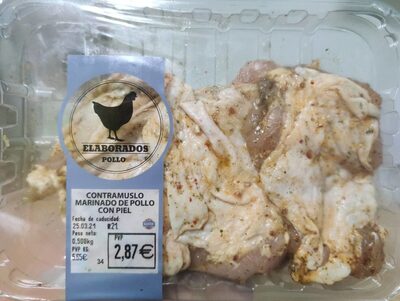 Foto de Contramuslo marinado de pollo con piel
