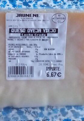 Foto de Queso oveja viejo