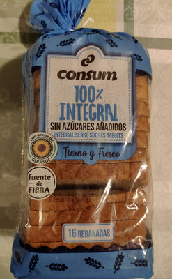 Foto de 100% integral sin azúcares añadidos