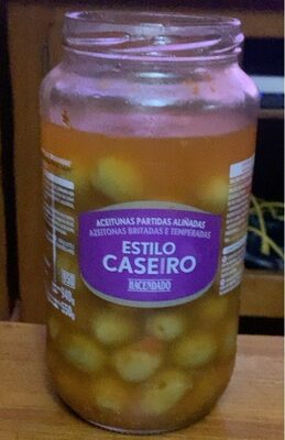 Foto de ACEITUNAS PARTIDAS ALIÑADAS ESTILO CASERO