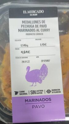 Foto de Medallones de pechuga de pavo marinados al curry