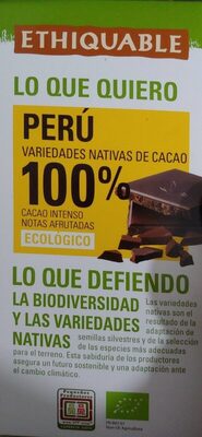 Foto de Chocolate Perú 100% Ecológico
