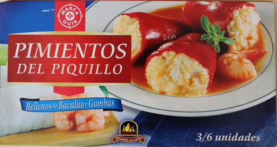 Foto de Pimientos del piquillo rellenos de bacalao y gambas
