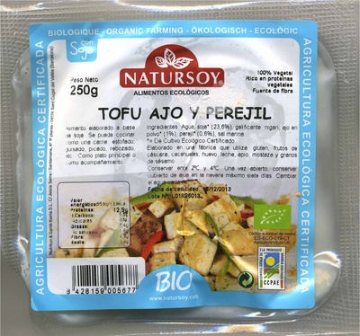 Foto de Tofu Ajo y perejil