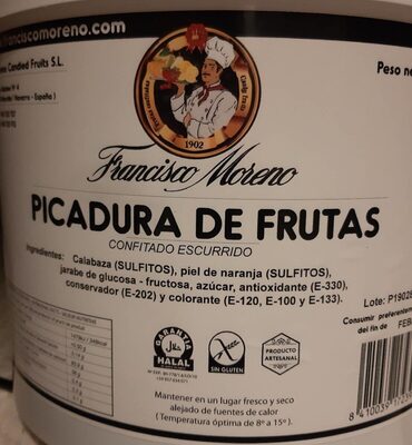 Foto de PICADURA DE FRUTAS (Confitado escurrido)