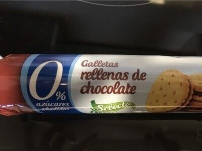 Foto de Galleta rellena de chocolate 0%