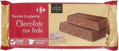 Foto de Turrón de chocolate crujiente con leche