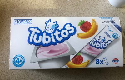 Foto de Tubitos fresa plátano