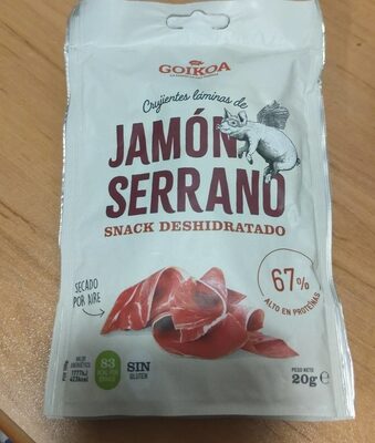 Foto de Crujientes láminas de jamón serrano snack deshidratado