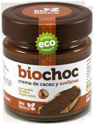 Foto de Biochoc crema de cacao y avellanas con aceite de oliva virgen extra