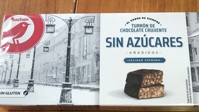 Foto de Turrón de chocolate crujiente sin azúcares añadidos