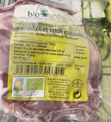 Foto de Solomillo de cerdo ecologico