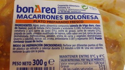Foto de Macarrones boloñesa