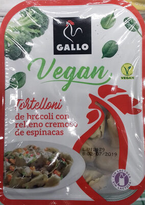 Foto de Vegan tortelloni de brócoli con relleno cremoso de espinacas