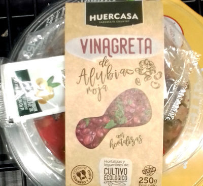 Foto de Vinagreta de alubia roja con hortalizas de cultivo