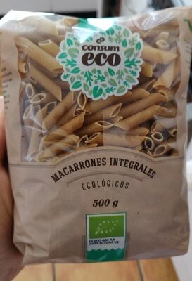 Foto de Macarrones integrales ecológicos
