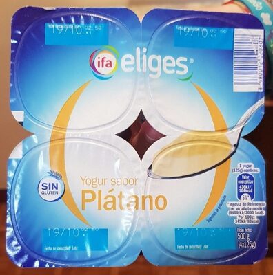 Foto de Yogur sabor plátano