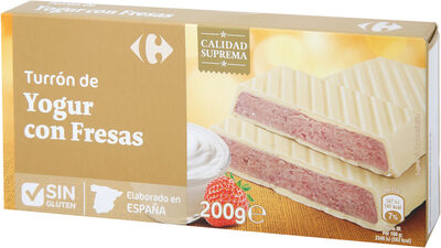 Foto de Turrón yogur fresa