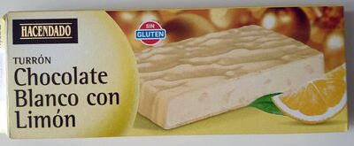 Foto de Turrón de chocolate blanco con limón