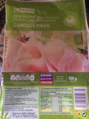 Foto de Pechuga de pavo lonchas finas