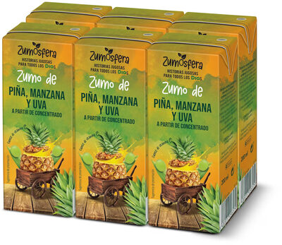 Foto de Zumo de piña, manzana y uva