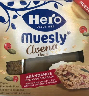 Foto de Muesly de avena, arándanos y pipas de calabaza