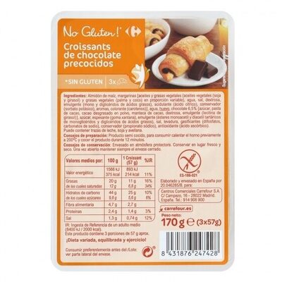 Foto de Croissants con chocolate sin gluten