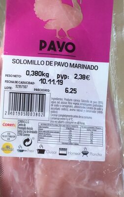 Foto de Solomillo de pavo marinado