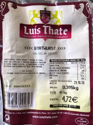 Foto de Bratwurst -Salchicha cocida