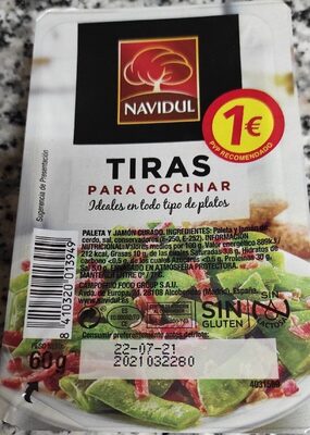 Foto de Tiras para cocinar de paleta y jamón curado