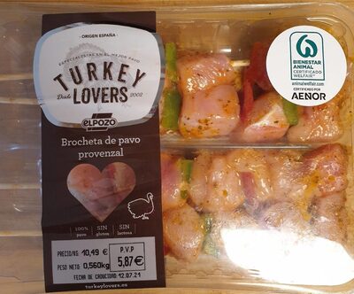 Foto de Brocheta de pavo provenzal