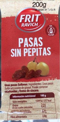 Foto de Pasas sin pepitas